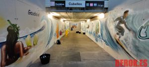 Murales Decorativos Rodalies Cubelles Renfe Puente 300x100000